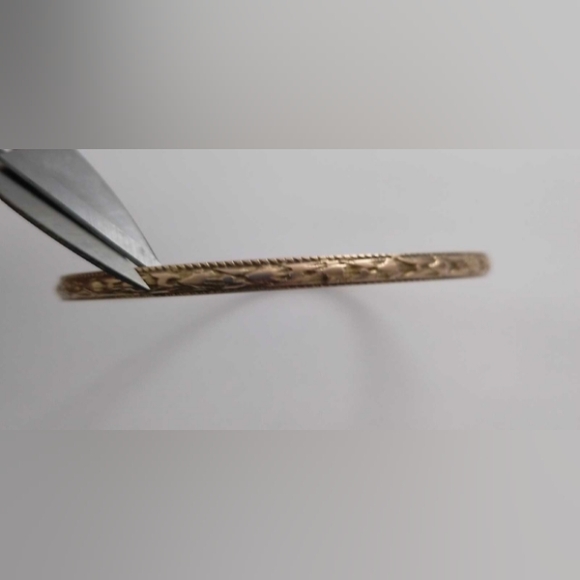 10k gold Vintage bangle 7 cm diametre - Picture 3 of 3